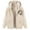 Beige, variant on Women's Fuzzy Fleece Zip Up Hoodie, Soft Lined Hooded Jacket, Winter Warm Fleece Jacket, Long Sleeve Zip Up Sweatshirt, Casual Lounge Hoodie, Oversized Fleece Coat, Cozy Fleece Jacket Beige M