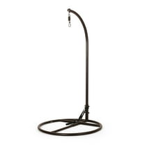 GDF Studio Hettinger Indoor/Outdoor Hanging Chair Stand Only, Brown