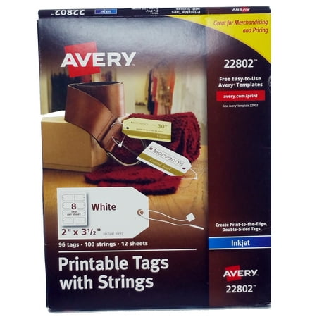 avery printable tags with