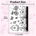 thumbnail image 2 of 1Sheet Butterfly Clear Rubber Stamps Mailbox Grass Spring Bike Transparent Vintage Silicone Bicycle Seals Postmark Journaling Card Making DIY Scrapbooking Photo Album Decorative Film Frame, 2 of 6