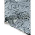 thumbnail image 5 of Unique Bargains Floral Lace Shrug for Women's Lapel Collar Short Sleeves Bolero Cardigan S Grey Blue, 5 of 6