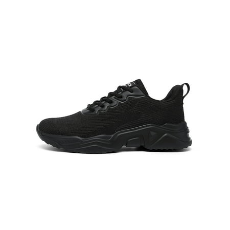 

Woobling Womens Mens Sneakers Fitness Workout Athletic Shoes Sports Running Breathable Trainers Jogging Outdoor Black 8