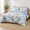 Blue Yellow-Queen 90“×96”, variant on Brown King 90“×110” 3 Piece Geometric Patchwork Quilt Bedspread Set
