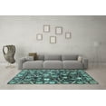 thumbnail image 3 of Ahgly Company Indoor Rectangle Oriental Light Blue Traditional Area Rugs, 8' x 10', 3 of 4