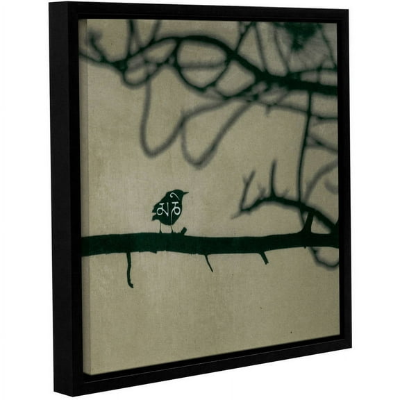 ArtWall Elena Ray "Yoga Bird 2" Gallery-Wrapped Floater-Framed Canvas