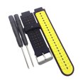 thumbnail image 5 of 1 pieza de Cintas de Silicona Recambios de Reloj Inteligente para Garmin Precursor 220 230 235 620 - Amarillo negro Sunnimix Muñequera de repuesto, 5 of 5