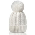 thumbnail image 2 of Whiteleopard Women's Winter Beanie Warm Lining - Thick Slouchy Cable Knit Skull Hat Ski Cap, 2 of 7