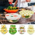 thumbnail image 7 of 3PCS Reusable Beeswax Wrap Bowl Covers Reusable in 5 Size Stretch Cloth Fabric Elastic Food Storage Bowl Covers Bread Sourdough Lids for Proofing Food Fruits Leftover(Yellow1,7.87x7.87"), 7 of 7