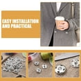 thumbnail image 3 of ETHZZLE 100Pcs Sew on Metal Snap Buttons Dark Grey Rust Resistant Fasteners for Jackets and Pants, 3 of 8