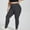 Dark Gray, variant on Naittoop Women's Seamless Plus Size Leggings No See Through High Waisted Workout Yoga Pants Stretchy Athletic Running Tights