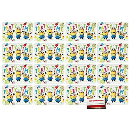 (16 Pack) Despicable Me Minions Postcard Style Party Invitations with Envelopes, Seals and Save The Date Stickers (Plus Party Planning Checklist by Mikes Super Store)