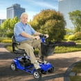 thumbnail image 4 of Verpal Upgrade 4 Wheels Mobility Scooter for Seniors, Foldable Electric Powered Mobility Wheelchair for Adult, 350lbs, Blue, 4 of 10
