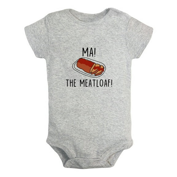 iDzn Ma! The Meatloaf Funny Rompers For Babies, Newborn Baby Unisex Bodysuits, Infant Jumpsuits, Toddler 0-24 Months Kids One-Piece Oufits