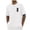 White, variant on Fewfanhot Men's Pineapple Print Casual T-Shirt, Small Logo Short Sleeve Tee, Breathable Summer Beach Top, M-4XL