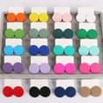 thumbnail image 2 of Bright Color Round Acrylic Soft Clay Disc Buckle Stud Earrings for Women Jewelry, 2 of 9