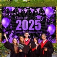 thumbnail image 2 of Xihbxyly Fondo de Graduación, Fondo Fotográfico de Poliéster, Decoración de Graduación Resistente a Las Arrugas, Tela Versátil para Drapear, Impresión con Diseño de Celebración, Ideal para Eventos de, 2 of 7