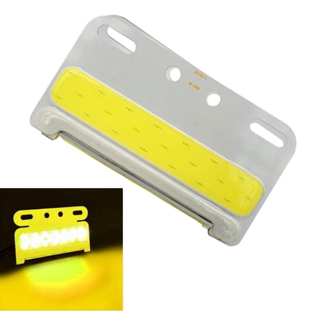 Luz LED de posición lateral de 24V, luz de señal de , Base de aleación, alto brillo, impermeable, Universal para camión, semirremolque, RV Efecto de luz blanca