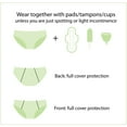 thumbnail image 2 of 3 Pack Natural Bamboo Skin-Friendly Absorbent Menstrual Period Panty Incontinence - Lace-Large, 2 of 6