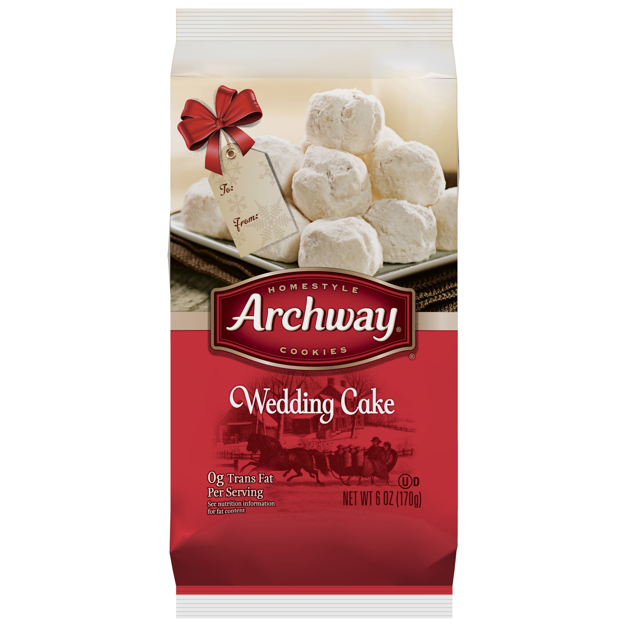 Archway Wedding Cake Cookies, Holiday Limited Edition, 6 ...