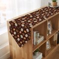 thumbnail image 4 of White Pumpkins Fall Table Runner Linen Burlap Table Runner 90 Inches Long Thanksgiving Maple Leaves Brown Dresser Scarves for Kitchen Island Coffee Dining Room Party Wedding Holiday Decor 13"x90", 4 of 8