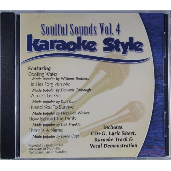 Soulful Sounds Volume 4 Daywind Christian Karaoke Style NEW CD G 6 Songs