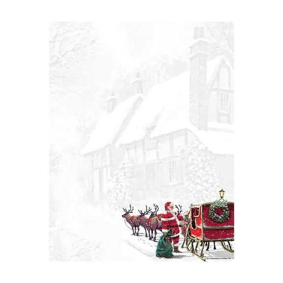 Great Papers Holiday Stationery Santa's Sleigh 80/Count 2015064