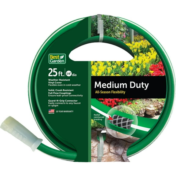 Best Garden 5/8"x25' Md Garden Hose DBAW5825V2