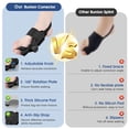 thumbnail image 3 of Bunion Corrector for Women & Men Big Toe, Adjustable Knob Bunion Splint for Pain Relief, Hallux Valgus Correction, Black, 3 of 10
