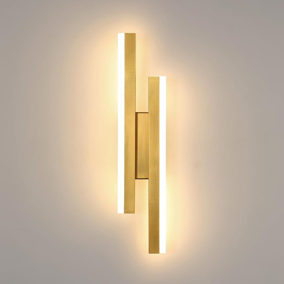 LED Wall Lights Indoor, 16W Acrylic LED Wall Light Warm , Wall Sconce Lights for Bedroom Living Room Corridor Hallway