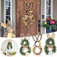 thumbnail image 1 of Xihbxyly Corona de Conejito de Pascua, Diseño de Conejo, Adornos Florales Coloridos, Decoración para Puerta de Entrada, Complemento Festivo de Primavera, Fácil de Colgar, Material Duradero, Perfecta, 1 of 7