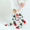 thumbnail image 4 of Gibobby Calcetines de Navidad para mujer Calcetines Imprimir Calcetines Regalos Algodón Calcetines largos y divertidos para mujer Novedad Funky Calcetines lindos (Blanco, Unitalla), 4 of 5