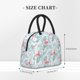thumbnail image 2 of Fotbe Tropical Flamingo Bolsa de Almuerzo con Estampado, Lonchera Aislada, Contenedor de Comida Reutilizable Tipo Cooler a Prueba de Fugas, 2 of 6