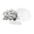 thumbnail image 3 of 200 Feuilles de Film de Badge Transparent Film de Protection de Badge Multi Usage en PVC Transparent Durable pour les Fournitures de Fabrication de Badge Rond, 3 of 8
