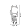 thumbnail image 5 of lanema Sturdy Stainless Steel Keychain Featuring Lucky Design For Home Key Management And Car Accessories, 5 of 14