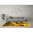 thumbnail image 3 of Ahgly Company Indoor Rectangle Abstract Yellow Modern Area Rugs, 6' x 9', 3 of 4