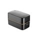 thumbnail image 1 of Bearachild Fiambrera Aislamiento de alimentos Contenedor de mantenimiento fresco Bento Doble capa ABS Cajas de horno microondas para pícnic al aire libre Mostrada Negro Bearachild HA067992-03, 1 of 6