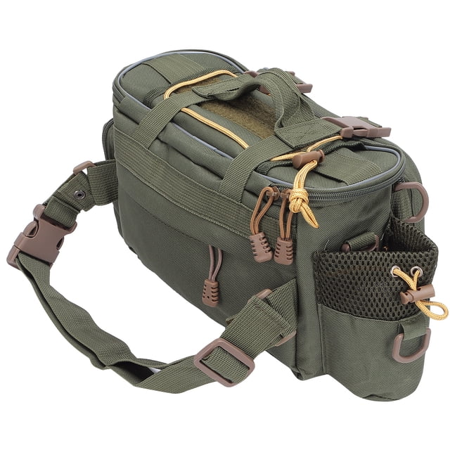 Sacs de Pêche Imperméables Grande Capacité Sacs de Rangement de Pêche pour Outils de Pêche Vert Armée