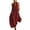 Wine, variant on JULMCOMO Jumpsuits for Women Open Back Deep V Neck Casual Loose Fit Rompers Sleeveless Pleated Wide Leg Pants with Pockets Wine M
