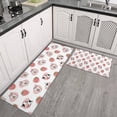 thumbnail image 2 of White Cow Strawberry Jar Pattern Kitchen Rugs Sets Of 2,Anti Fatigue Kitchen Mat Rugs Non Slip Washable,Decorative Kitchen Floor Mats for Kitchen,Sink,Laundry,17"x30"+17"x47", 2 of 7