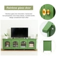 thumbnail image 5 of 71-inchstylishTVcabinet Entertainment CenterTV stand,TVConsoleTable, Media Console,solidwood frame,Changhong glass door,Metal handle,antique green,canbeplacedin the bedroom Living Room, 5 of 9