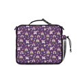 thumbnail image 3 of Princess and Unicorn Purple Pattern Insulated Lunch Bag with Shoulder Strap and Bottle Holder,Bento School Lunch Bag Box,11x9.5x3.5 Inches, 3 of 5