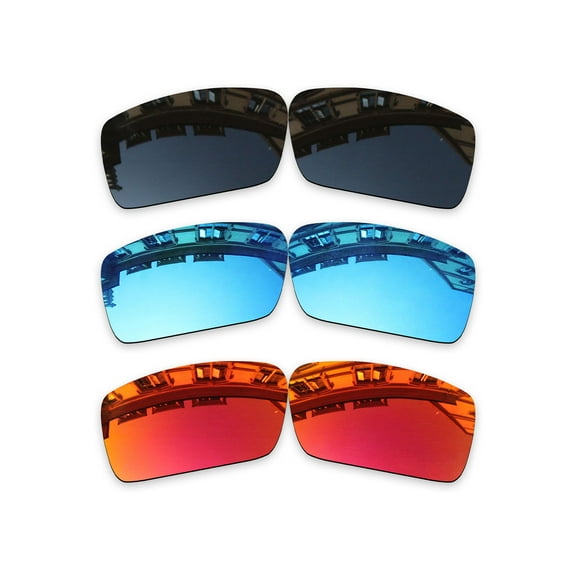 Vonxyz 3 Pack Polarized Replacement Lenses for Oakley Gascan OO9014 Sunglasses