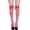 Red, variant on AWZXDE Long Socks Adult Striped Thigh High Socks With Bow Soft Stretchy Over Knee Socks For Daily And Outfit