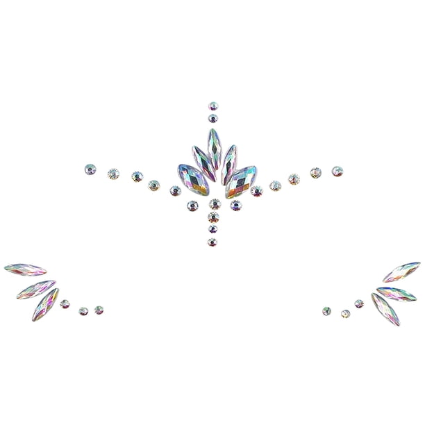 DIY Pegatinas de Cristal Acrílico Una Nueva Dimensión de Belleza y Crea un Look de Adorno Facial Brillante y de Moda
