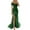 Z01A Green, variant on Women's Sequin Prom Dresses with Slit Long Ball Gown Ruched Sparkly Formal Evening Gown Blue L