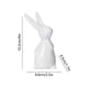 thumbnail image 3 of Uuiauoio Ceramic Rabbit Ceramic Bunny Figurine Porcelain Modern Art Home Decor, Rabbit Decor, Easter Bunny Rabbits, Easter Decorations for Home, 3 of 6
