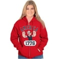 thumbnail image 4 of Popeye The Sailor Man America 1776 Zip Up Hoodie Men's Women's Brisco Brands X, 4 of 6