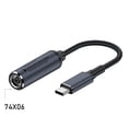 thumbnail image 1 of Cable adaptador para computadora portátil PD100W, interfaz de CC a cable de conversión tipo C, fuente de alimentación de CC, segundo puerto de carga tipo C, 1 of 6