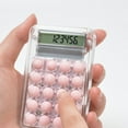 thumbnail image 7 of 8 Digits Display Silence Widescreen Mini Calculator Students Portable Transparent Electronic Calculator Daily Use, 7 of 7