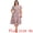 Brown Red, variant on Plus Size Boho Floral V Neck Cap Sleeve A Line Midi Dress 4X Lake Blue